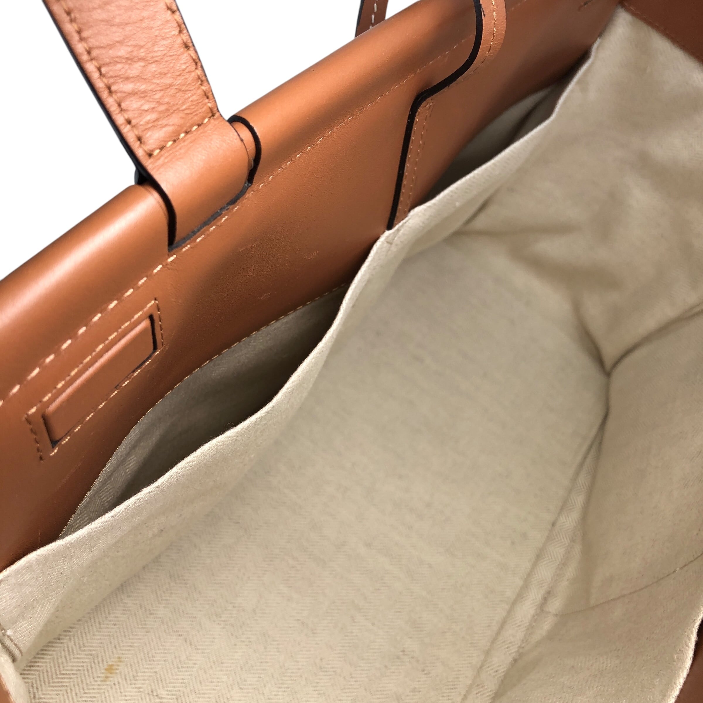 LOEWE ロエベ トートバッグ ベージュ ブラウン キャンバス CUSHION