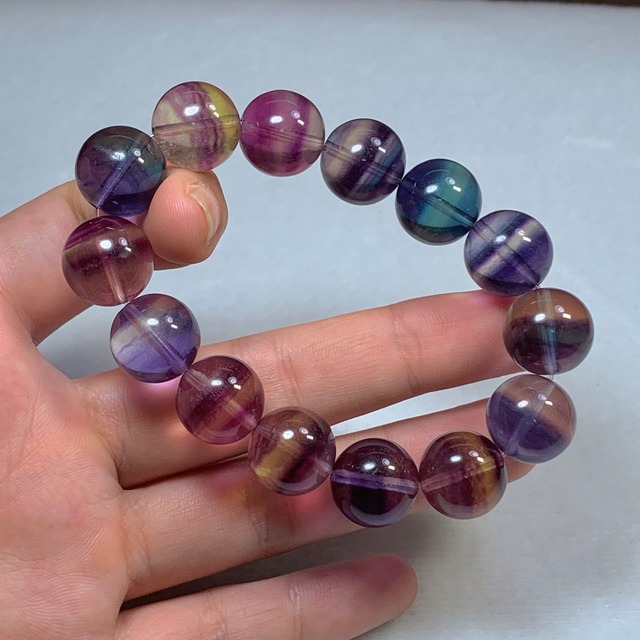 2.レア✩グラデーションフローライトブレスレット