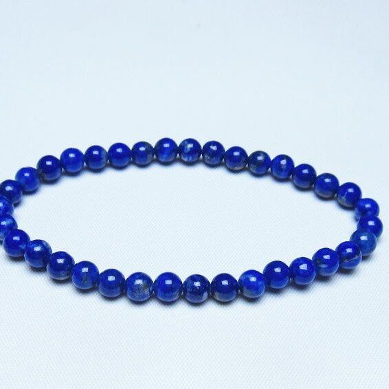 ラピスラズリ ブレスレット 5mm 一点物 メール便可 [M便 1/10] 111-48337