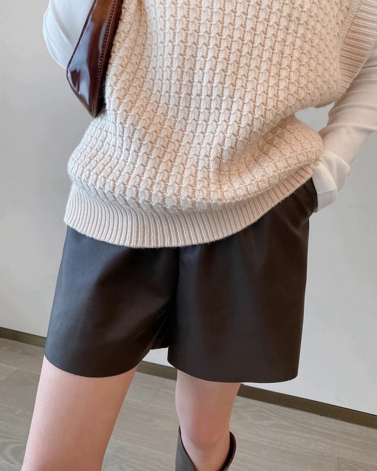 フェイクレザーショートパンツ 2color A0298 - 11