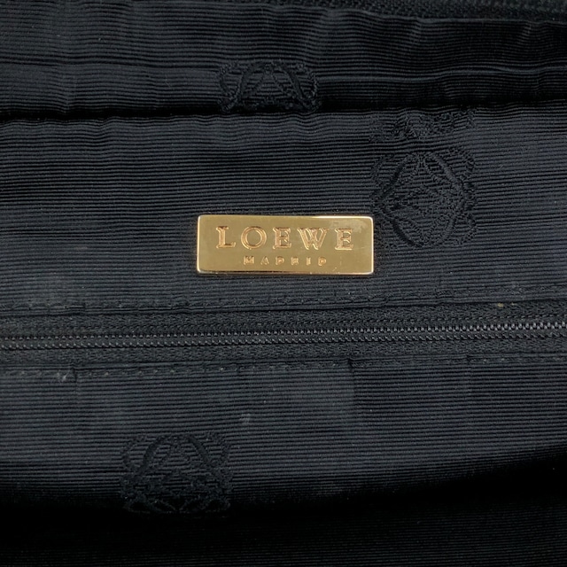LOEWE ロエベ アマソナ28 ハンドバッグ ブラック アナグラム レザー ボストンバッグ vintage ヴィンテージ オールド bda233