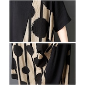 アートパターン Aライン ワンピース  30161