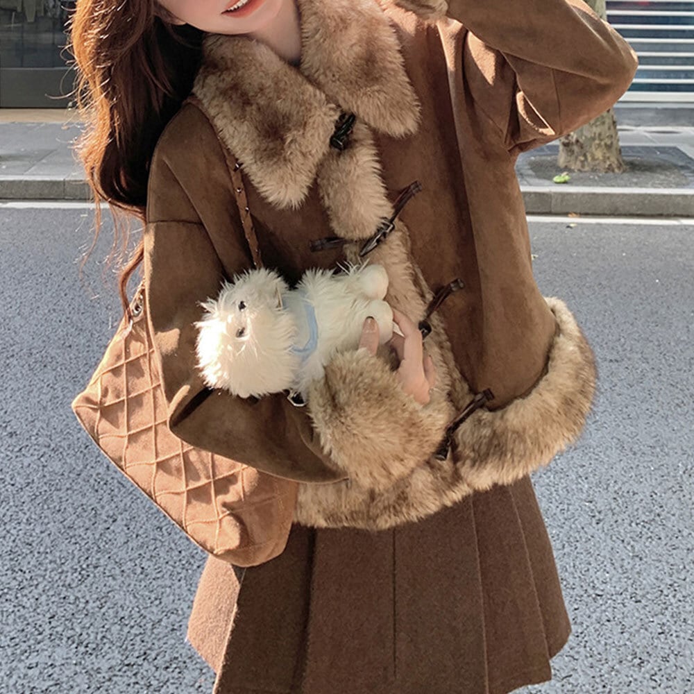 【送料無料】 ムートン ジャケット アウター レディース 秋冬 韓国 防寒 防風 保温 暖かい おしゃれ 大人 かわいい きれいめ スエードジャケット フェイクムートン ブルゾン ゆったり 大人可愛い 大人女子