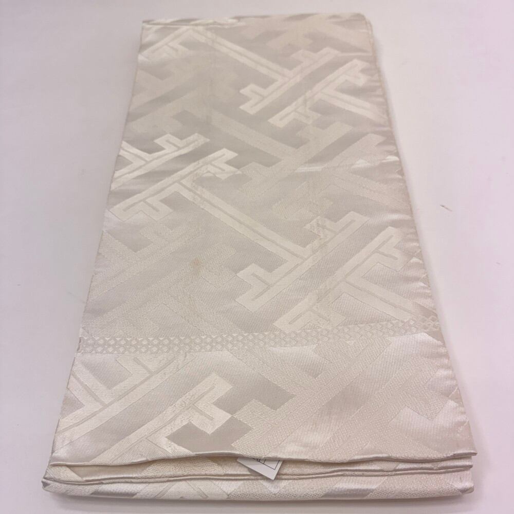 掛下帯 白帯 422cm 花嫁衣装 貸衣装 中古 リサイクル レンタル処分 結婚式 婚礼 着付け 舞台 きもの 着物 6694