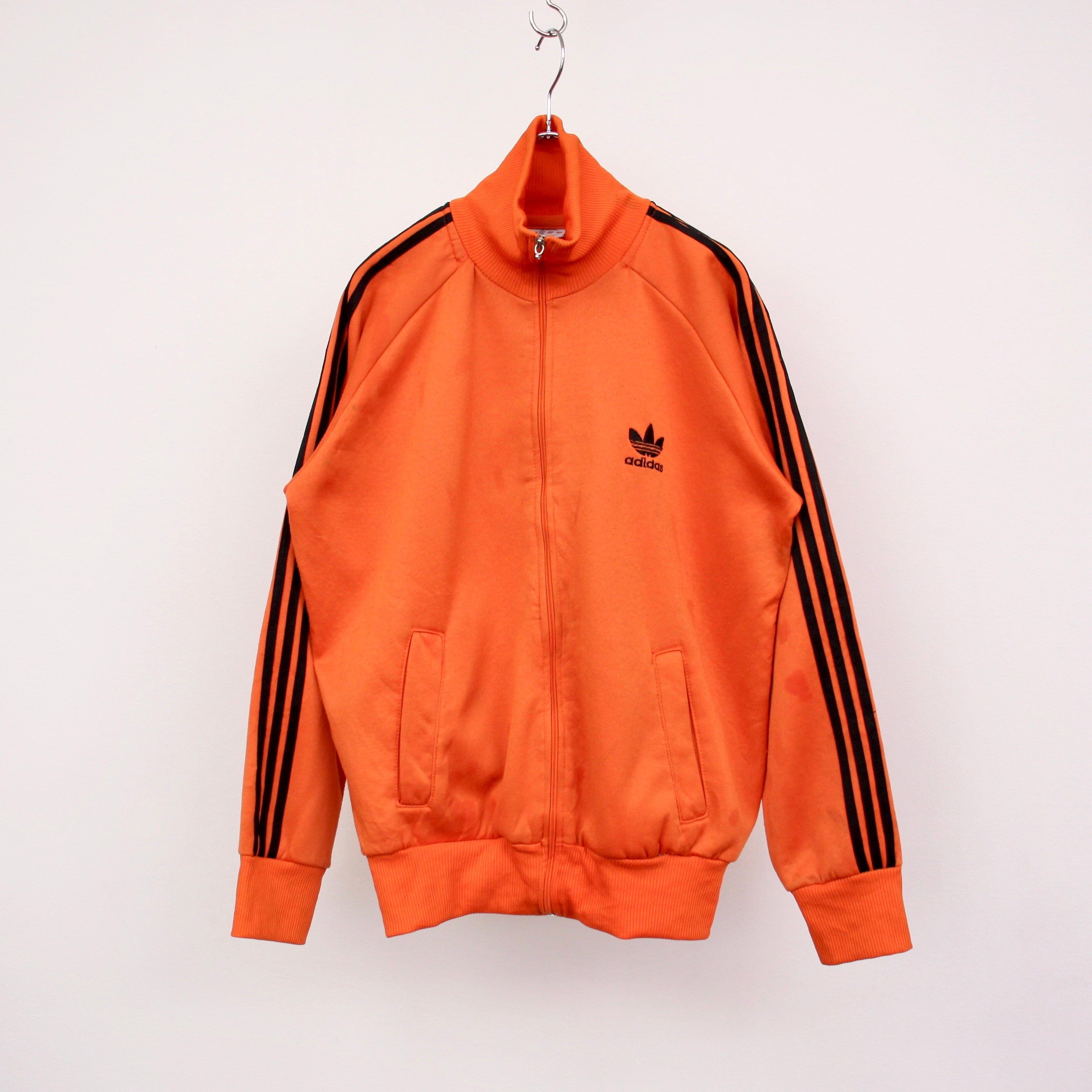 0038. 1990's adidas track jersey orange × black 90s 90年代