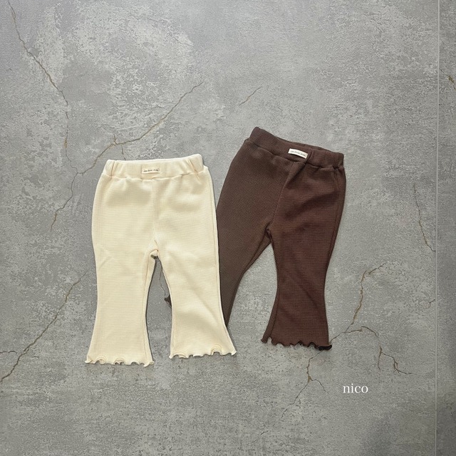 aosta ワッフルフレアパンツ (75-110サイズ)
