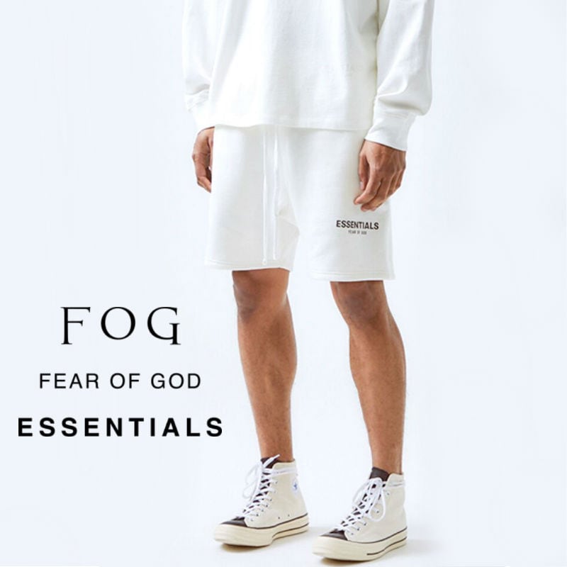 FOG ESSENTIALS(エッセンシャルズ)SWEAT SHORTS WHITE スウェット