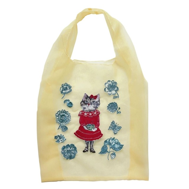 Nathalie Lete  Organdy Bag【S Size】Cat Yellow