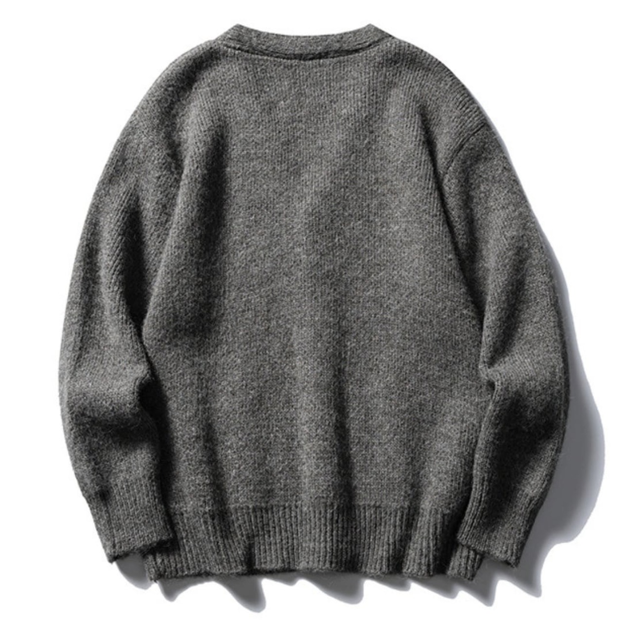 Bicolor v-neck knit cardigan 0405 - 2