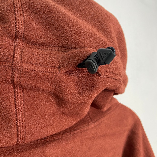 新品　NIKEACG ナイキ　フリースパーカー　ポーラテック　赤系　L