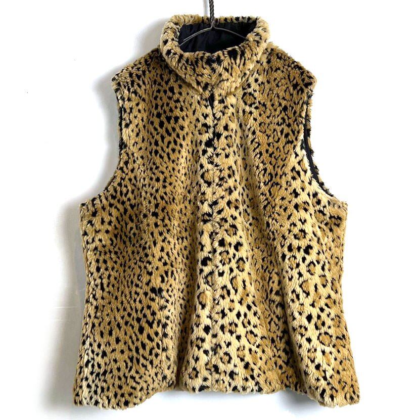 Kristen Blake] Vintage Leopard Faux Fur Vest [1990s-] Vintage