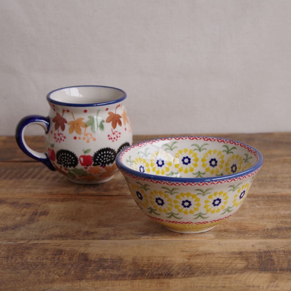 ポーランド食器 ポーリッシュ お茶碗2つセット