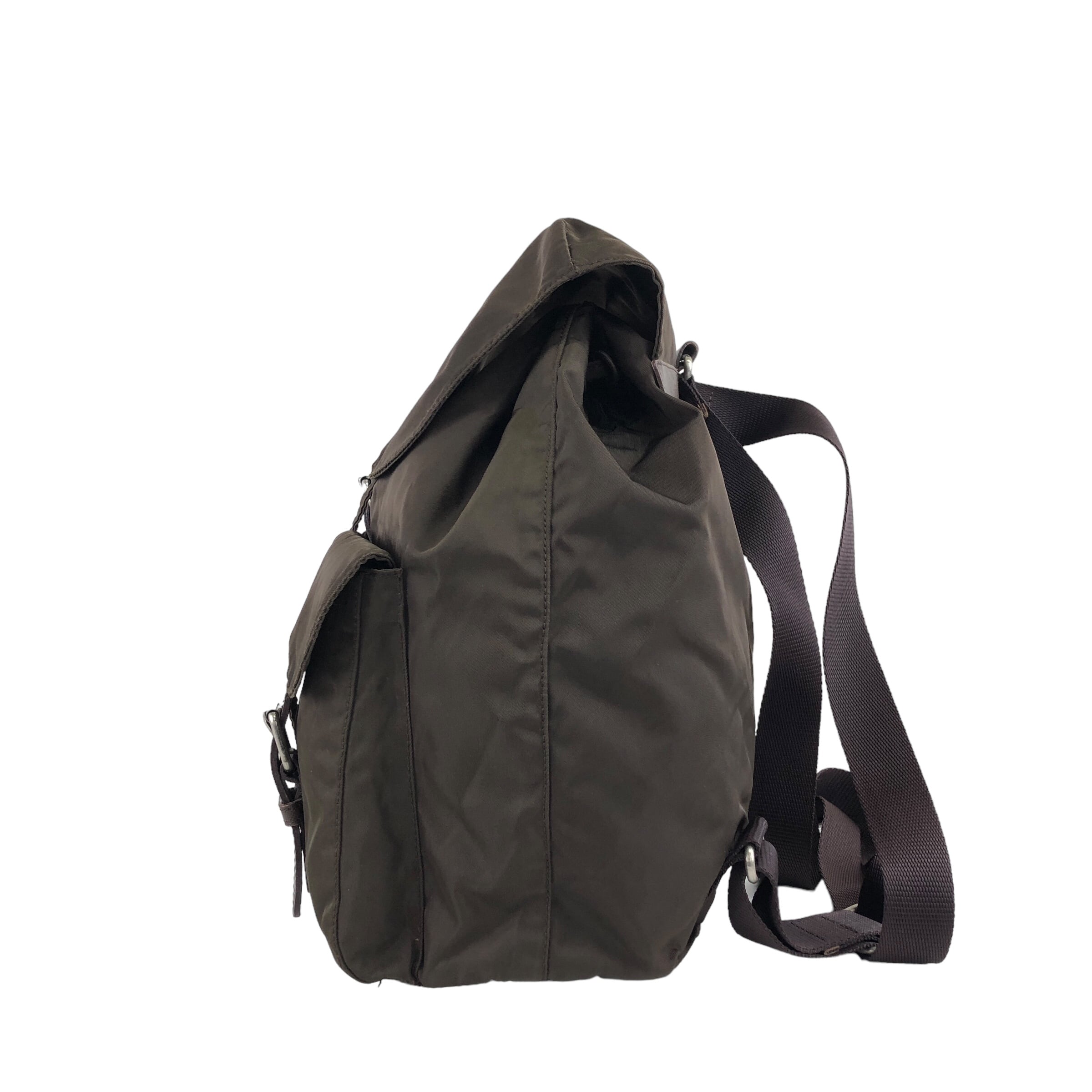 プラダ PRADA ナイロン リュック ブラウン 正規品 ヴィンテージ PRADA プラダ リュック ブラウン PRADA プラダ ナイロン バックパック