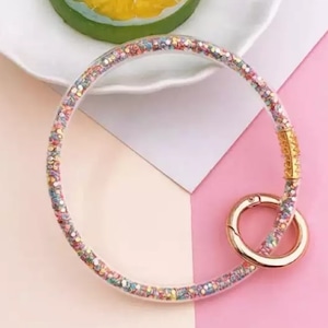 “予約商品”  Bracelet key ring! glitter circle【medical goods】
