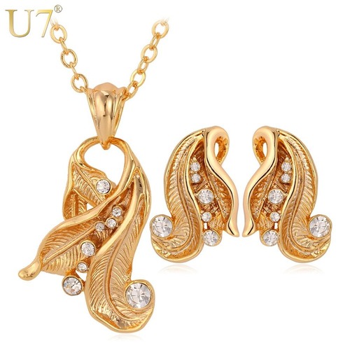 レディース ネックレス ピアス ジュエリーセット クリスタル アフリカ セット カラー 葉 80002085