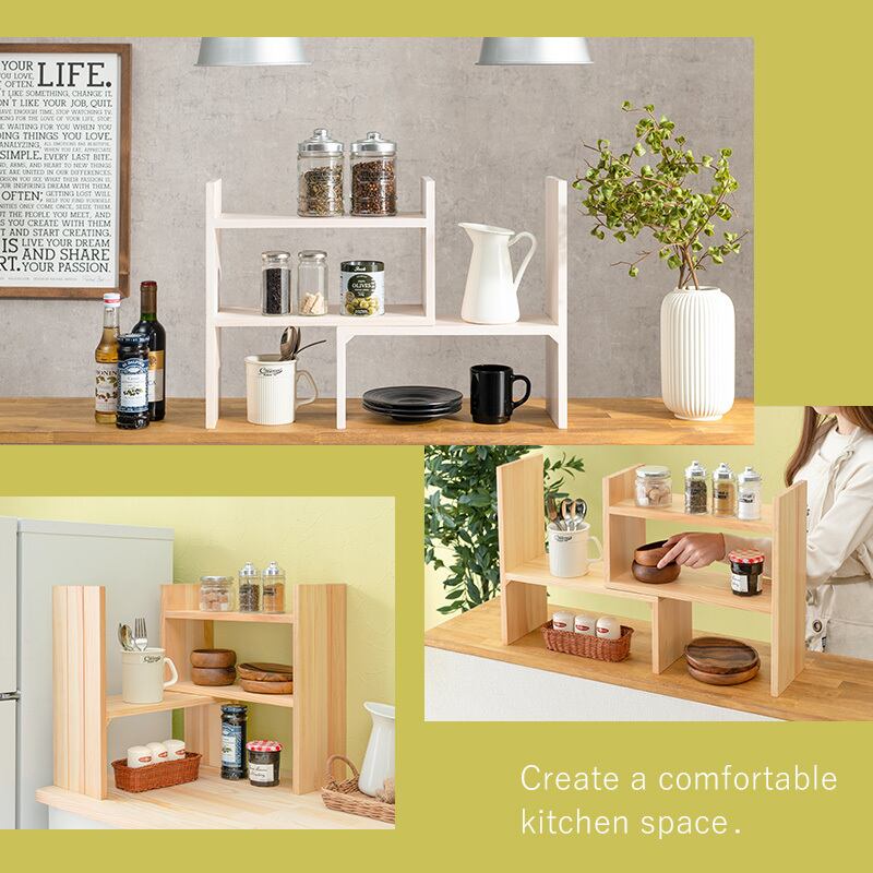 ラック 伸縮ラック スパイスラック キッチンラック 調味料ラック