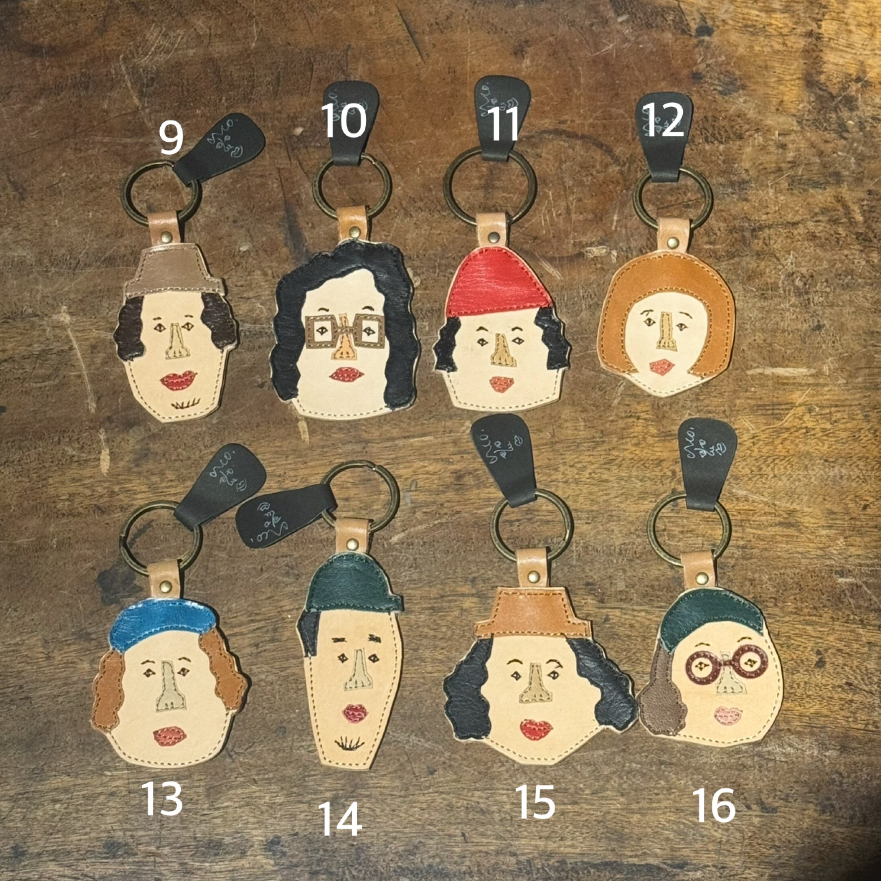 aco. 顔のキーホルダー | teshigotoya ねむの木の豆