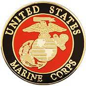 USMC MP バッジ ミリタリー】U.S.Marine Corps シンボル【ピンバッジ】 | Foursometoys
