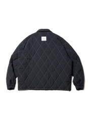 Nylon Quilting Drizzler Jacket  - Black × Black -