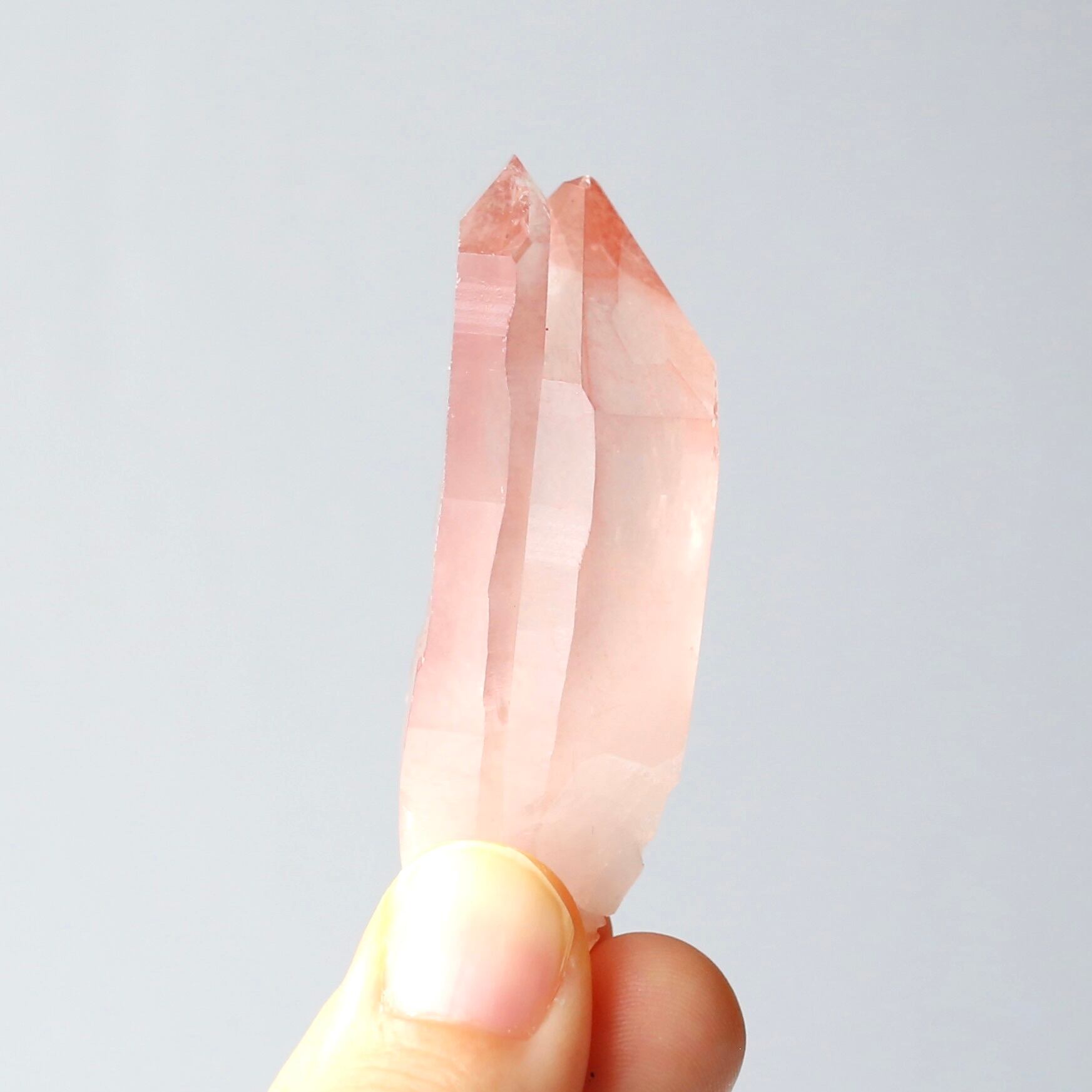 ソウルメイトツイン ディープピンクレムリアンシード 天然石 水晶 鉱物