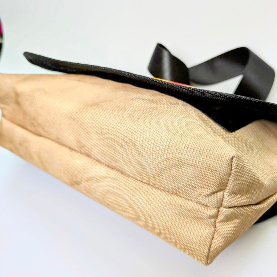 【 McDonald  ( マクドナルド ) ロゴ 】ショルダーバッグ＊紙袋風 〚アメリカン雑貨 アメトイ〛