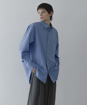 【THOMAS MASON】loose basic oversize shirt〈 Blue 〉