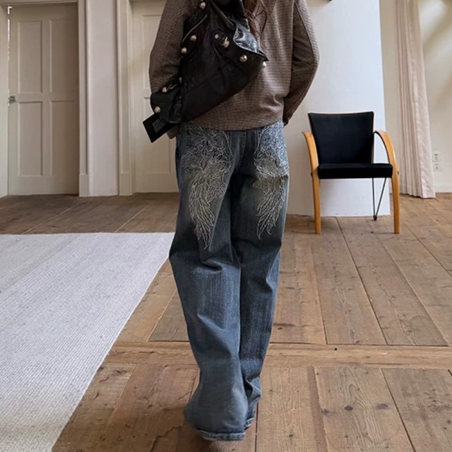 back-wing design denim　バックウイングデザインデニム　J2099