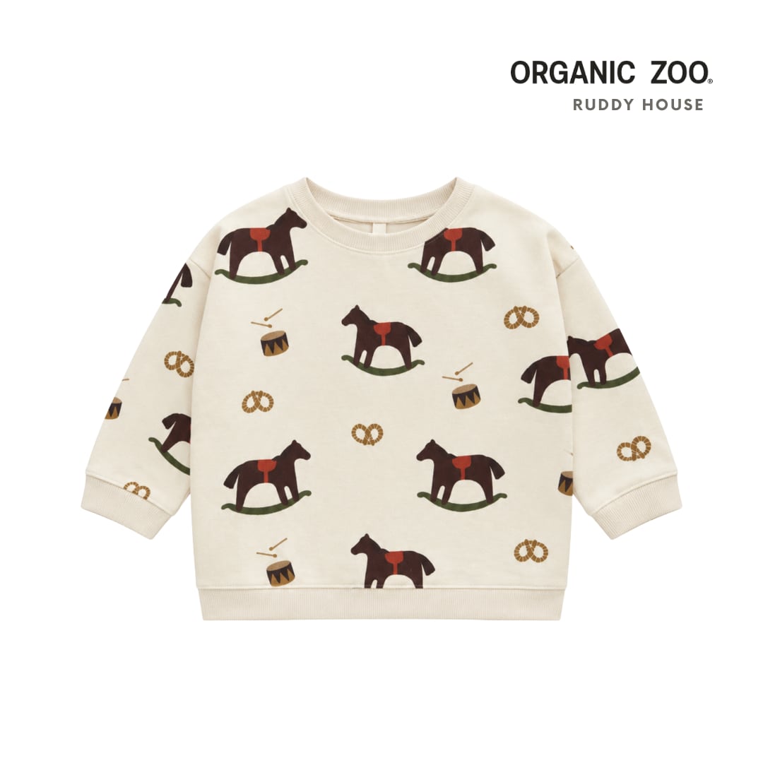 【予約販売|送料無料】organic zoo / Horse Parade Sweatshirt