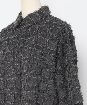 クロップドフリンジシャツ【t-10487】.