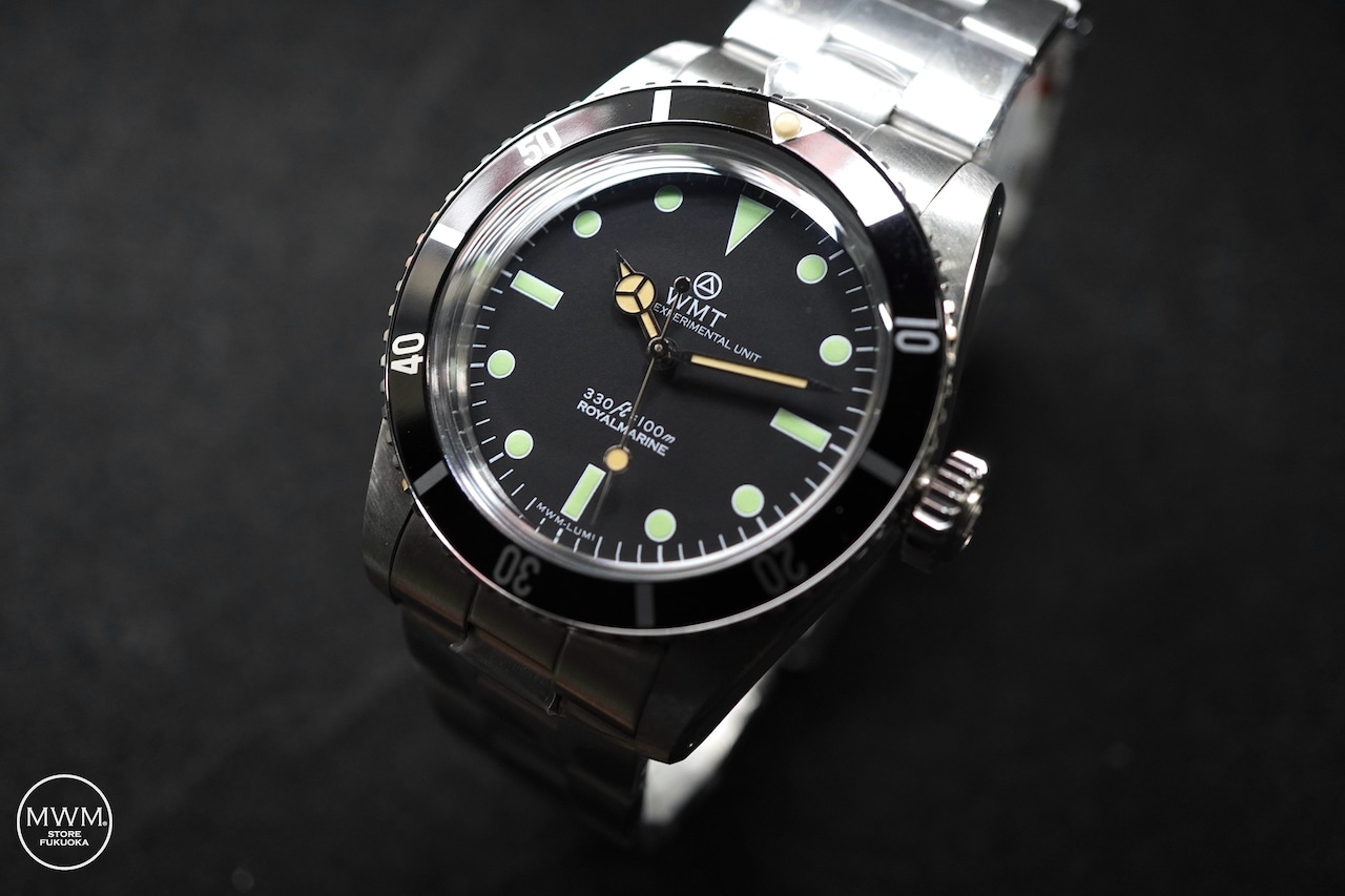 WMT Sea Diver Green Lume with Bracelet by MWM