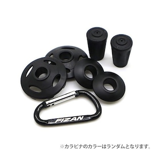 FIZAN フィザン 軽量 可変3段 トレッキングポール59-132cm COMPACT Black コンパクトブラック