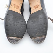 フラメンコ 衣装 シューズ 6サイズ ガジャルド gallardo ブラック系 黒 釘 釘有り ヒール 靴 くつ ストラップ ベルト シンプル オールブラック レッスン 練習 イベント ステージ