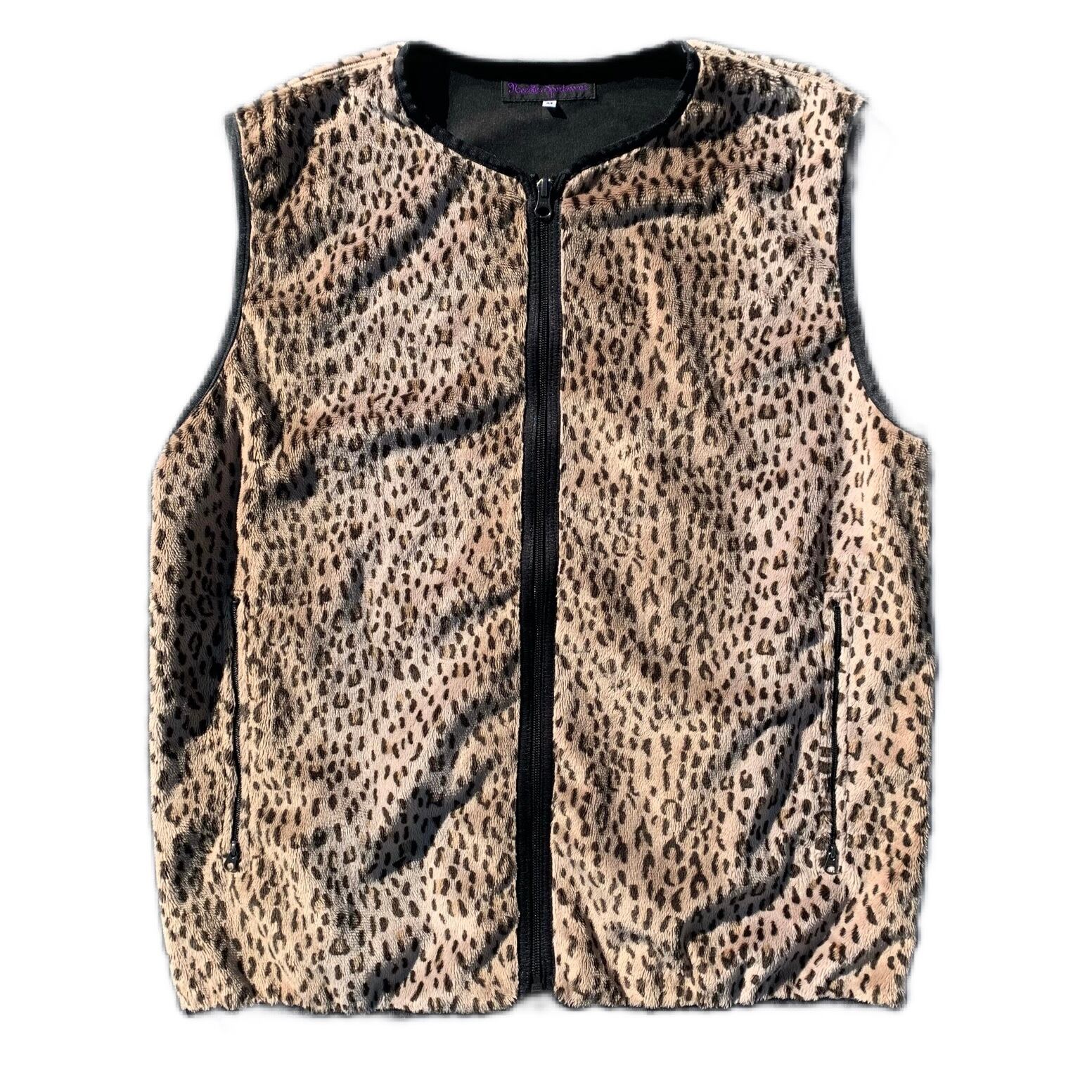 Needles W.U. Piping Vest Leopard | brandselect