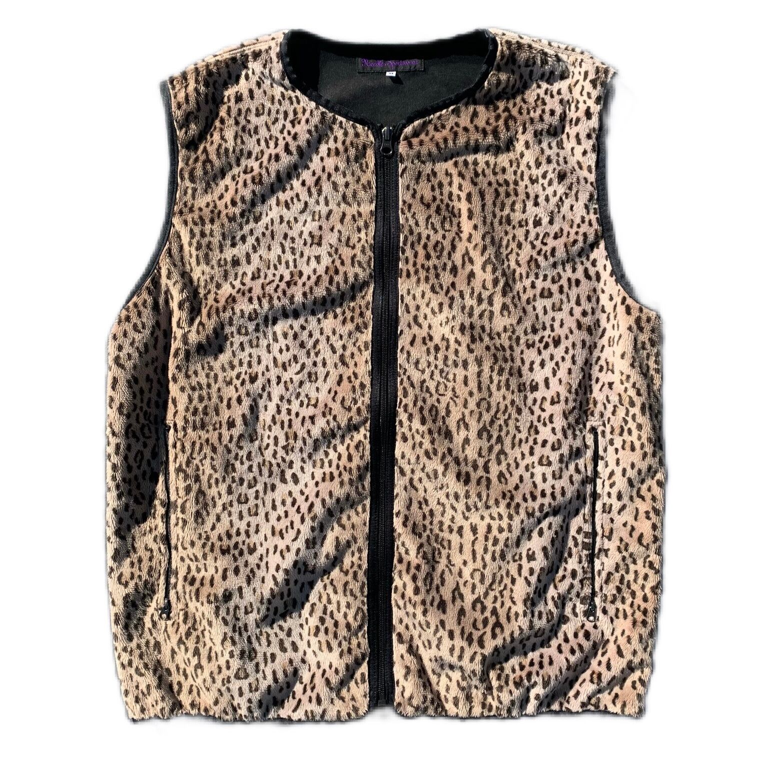 【新品未使用】Needles W.U. Piping Vest Leopard