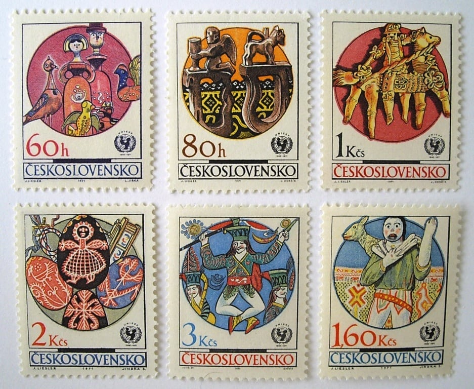 【売約】1852 外国切手 チェコスロバキア  1976年 美術 絵画 4種 チェコ・スロバキア | ☆外国切手アウトレット☆,芸術・美術 | 切手の