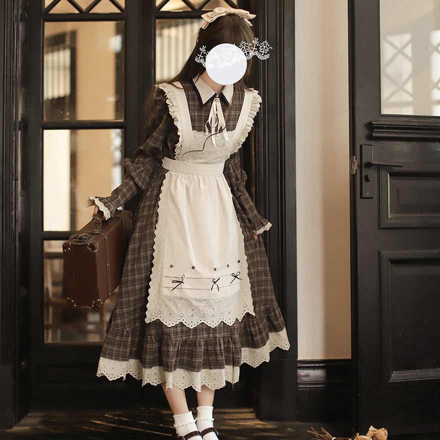 ゴスロリ通販 With U クラロリ お嬢様風 森ガール ワンピース 長袖