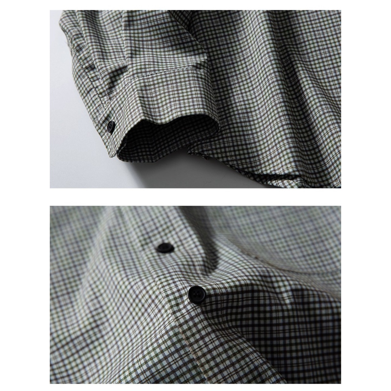 Retro grid button-up shirt 1105 - 13