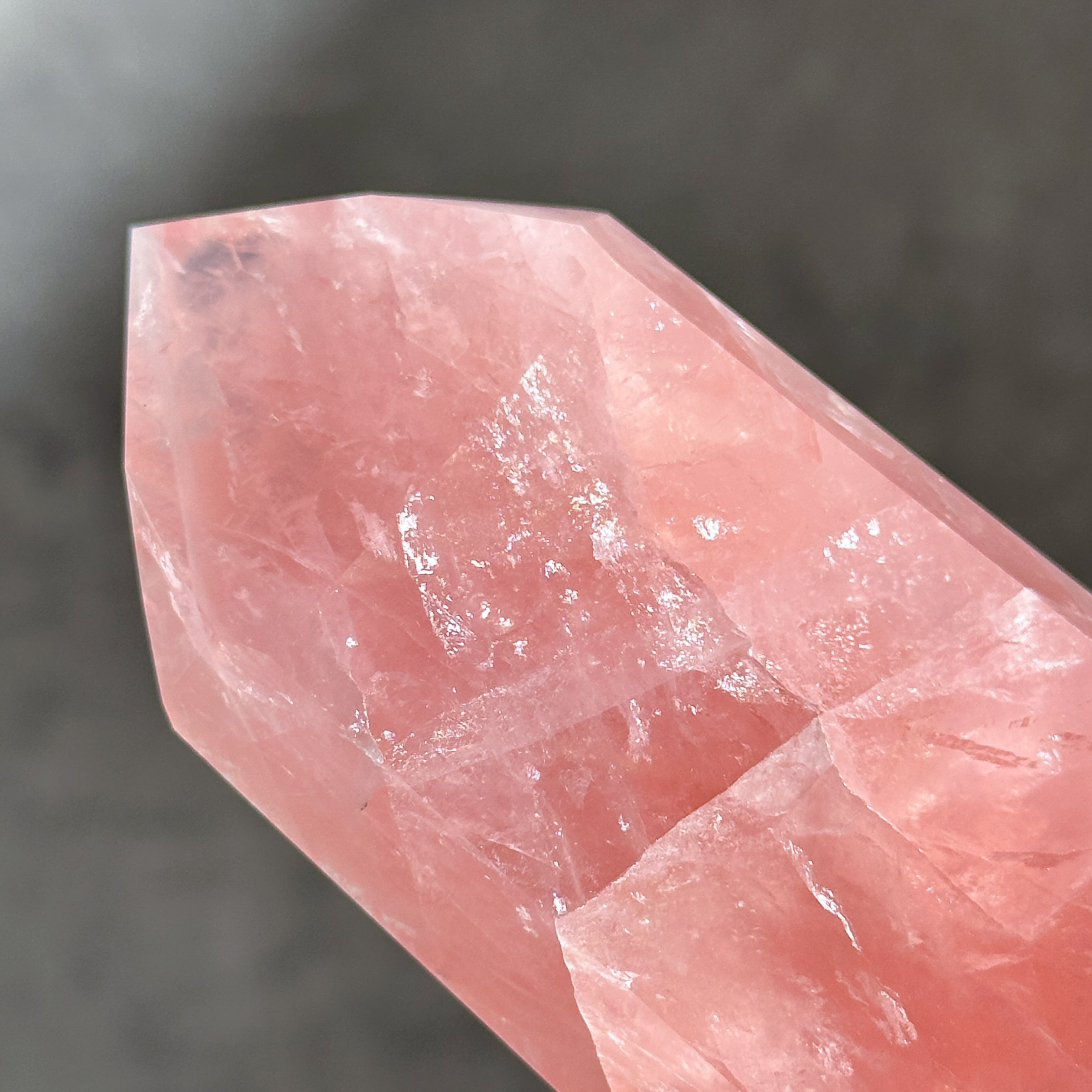 Big【高品質】バイーア産ローズクォーツ タワー12◇ Rose Quartz