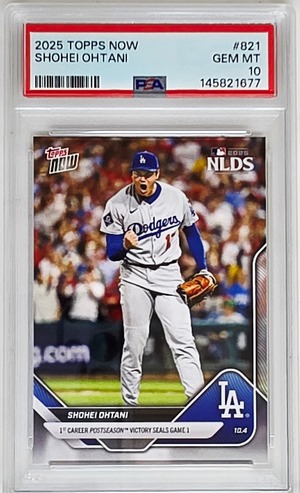 Shohei Ohtani | 2025 Topps Now #821 | PSA 10 GEM MT