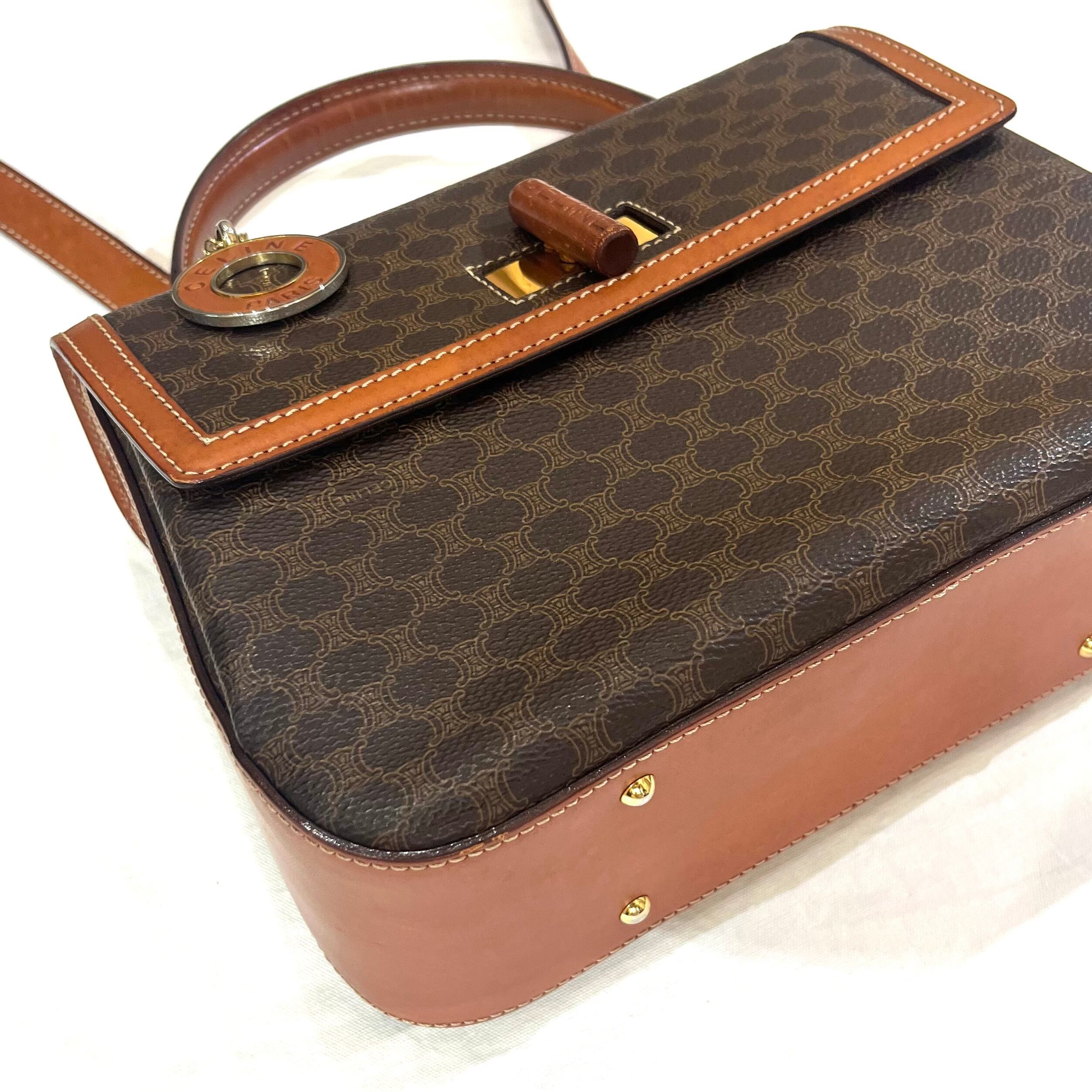 チャーム付き【CELINE】2608 セリーヌ ヴィンテージ マカダム 2WAY