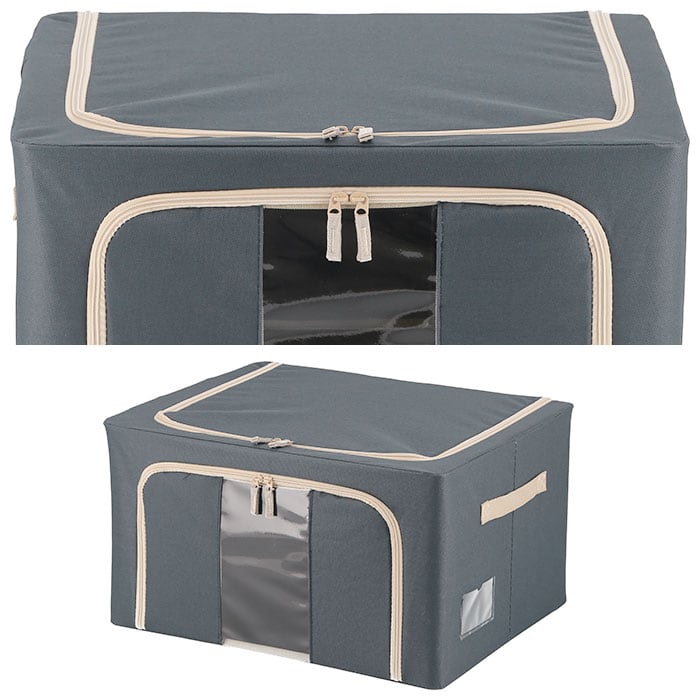 窓付 積み重ね 収納ボックス 55L 衣類収納 通販 衣装ケース 窓付き