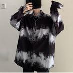 Dark tie-dye long-sleeved shirt (ME368)