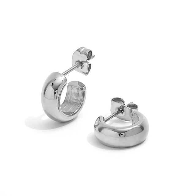 316L facile thick hoop pierce［silver］#p62