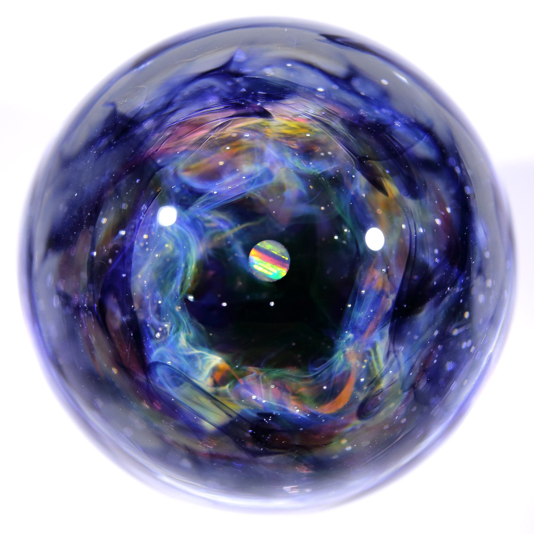 43mm Dual-Sided Design Nebula Galaxy Glass Marble 両面星雲状宇宙