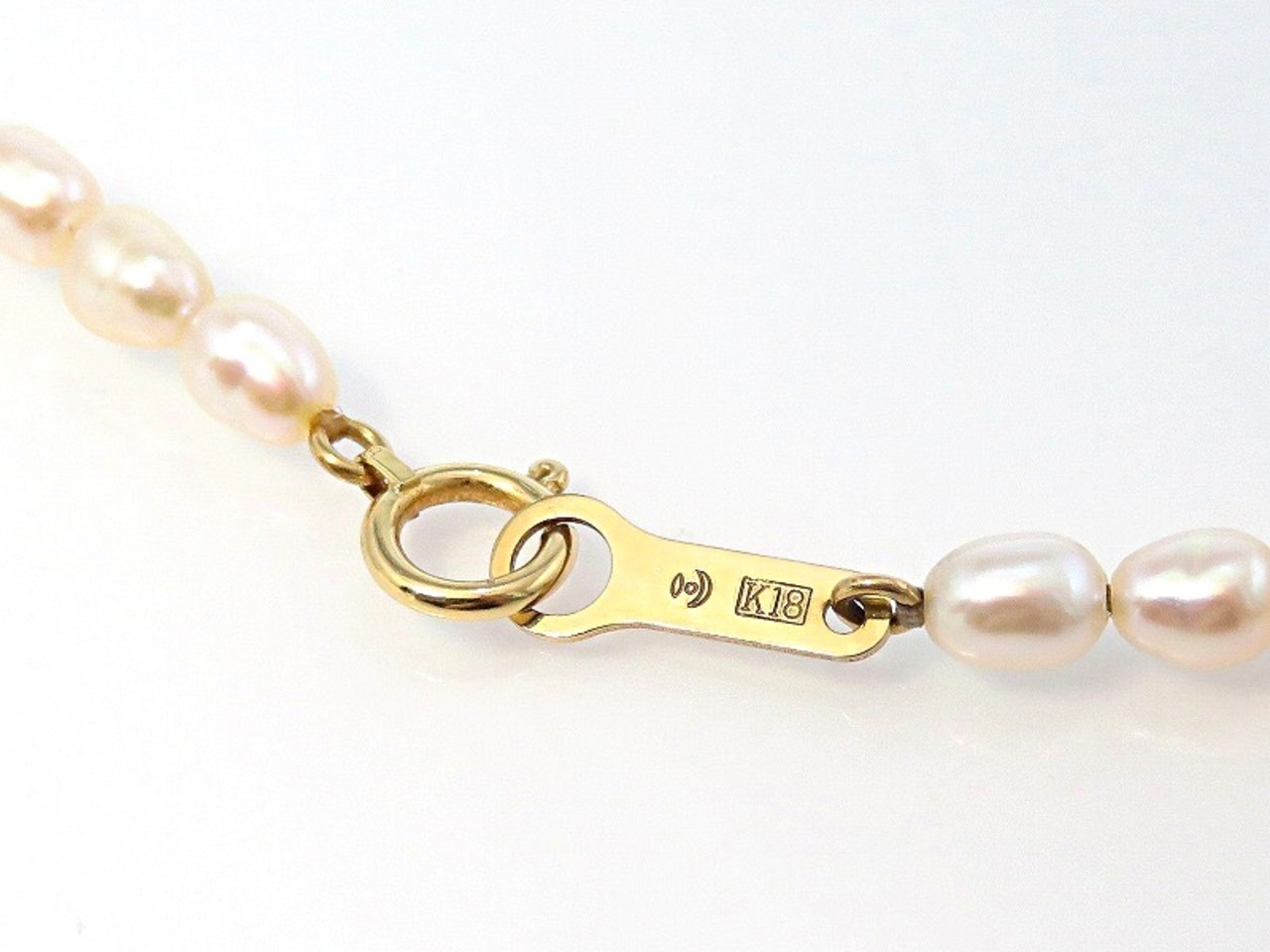 TASAKI タサキ K18 ハートマベパール 淡水パール ネックレス 