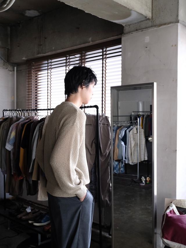 【ENCOMING】 KNITTED SWEAT JUMPER
