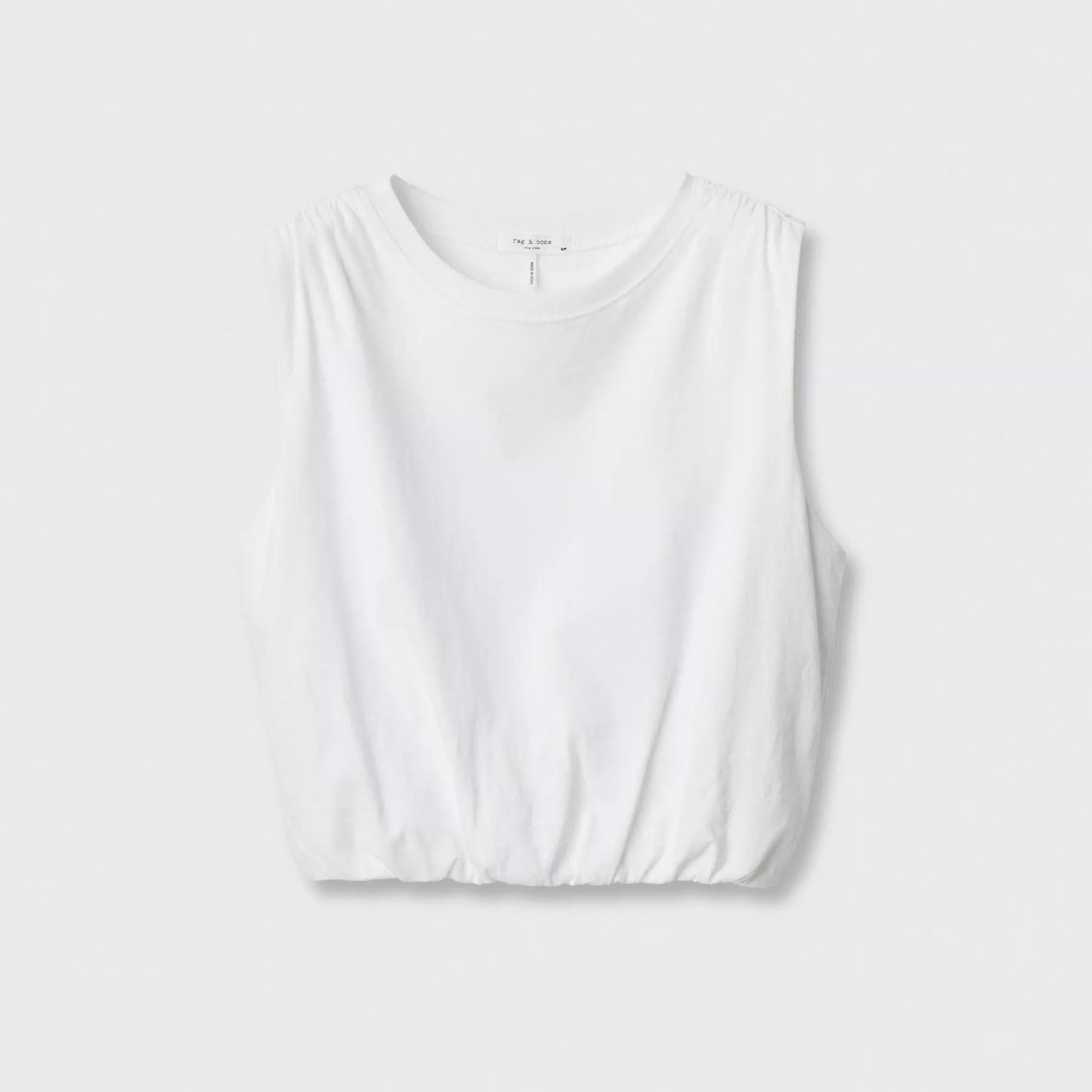 rag&bone MICA BUBBLE TOP WHITE