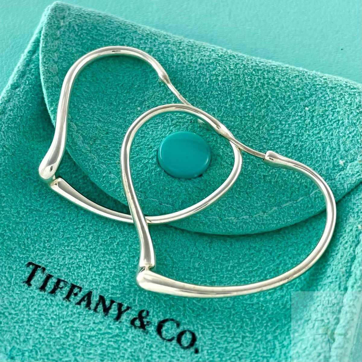 オールドティファニー バンブー フープ スモール ピアス シルバー