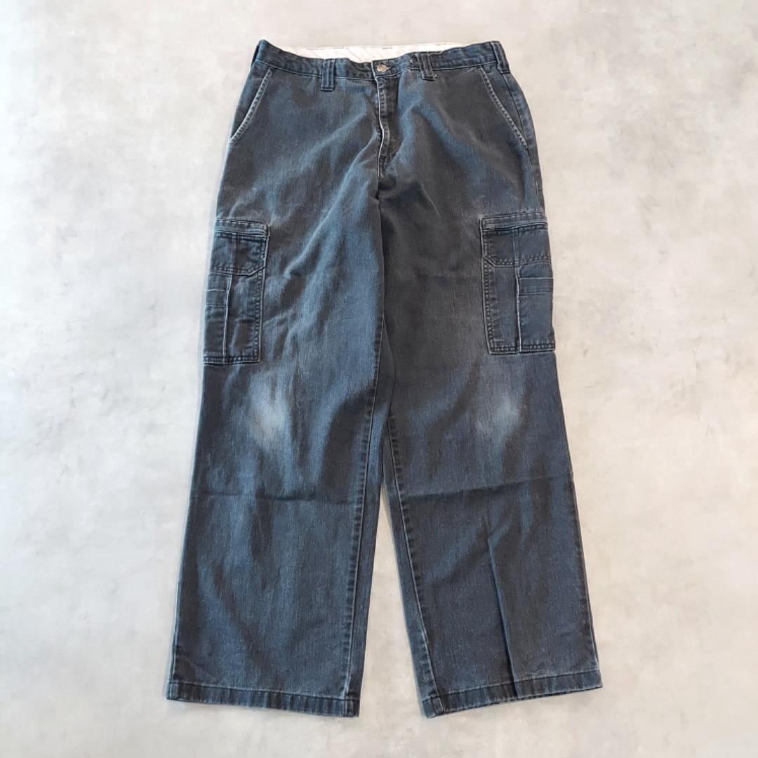 ディッキーズ W34 カーゴパンツ ワークパンツ ボトム 古着 黒 15377