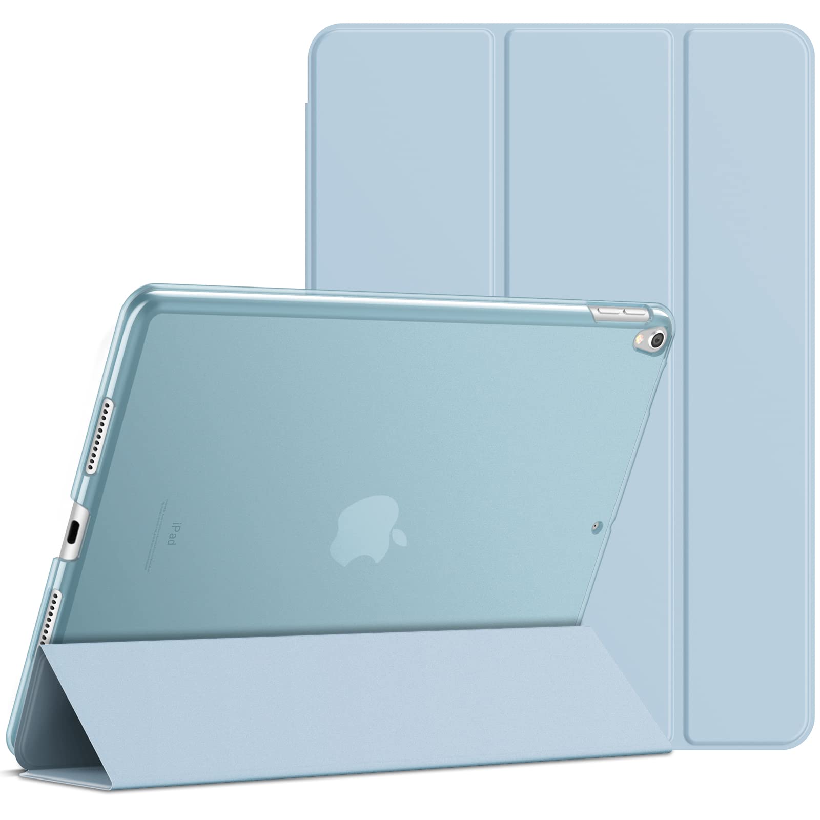 JETech iPad Air 第3世代・iPad Pro 10.5インチ用 三つ折りケース (ライトブルー)